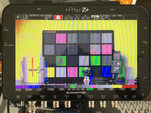 A Convergent Design Odyssey 7Q+ was used to not only record the tests but also to help keep the exposure consistent.