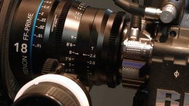 Newsshooter at NAB 2016 Schneider show fast aperture full frame 18mm T2.4 cine prime