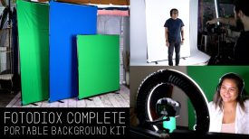 Complete Portable Background Kit GreenBlue BlackWhite Diffusion Backgrounds in Multiple Sizes