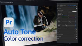 Color correction with Auto Tone in Premiere Pro Beta