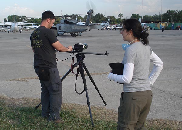 Khalid Mohtaseb shooting in Haiti with the now famous Kessler pocket dolly slider