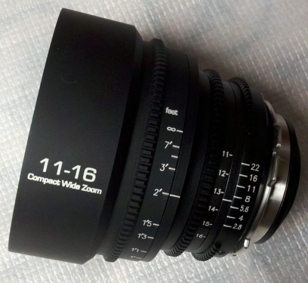 Tokina 11-16mm f2.8 version 2 cinemodded