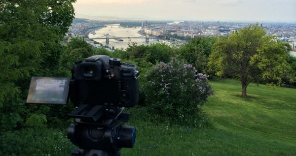 Shooting the Budapest cityscape on the GH4. (copyright Joe Simon)