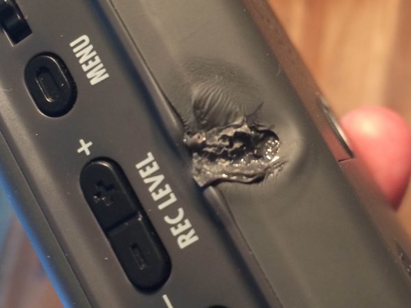 My H4n recorder got melted during the shoot