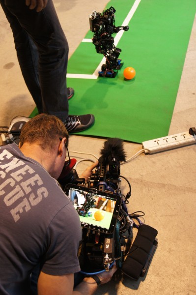 On location shooting the 'Humanoids' documentary for Aljazeera with the Odyssey 7Q