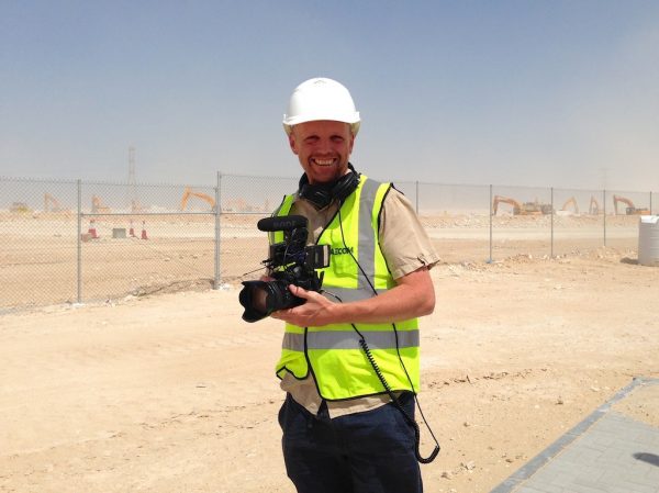 At the site of the Al Wakrah stadium, Qatar. It is the first World Cup venue to be built.