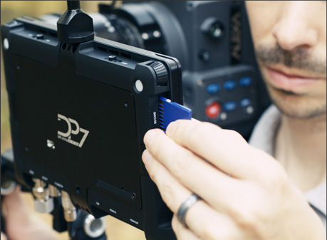 The DP7 Pro can load and save LUT information to SD cards