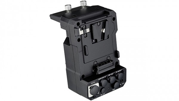 The Sony XDCA-FS7 v-lock extension pack