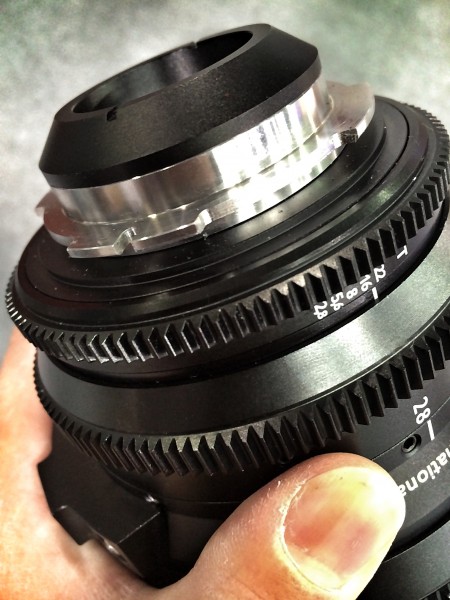 The PL lens mount and iris ring of the CT.Pro 28-70