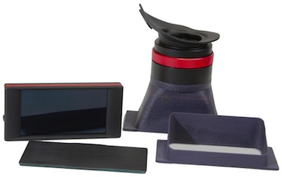 A range of accessories includes a sunhood and also a loupe