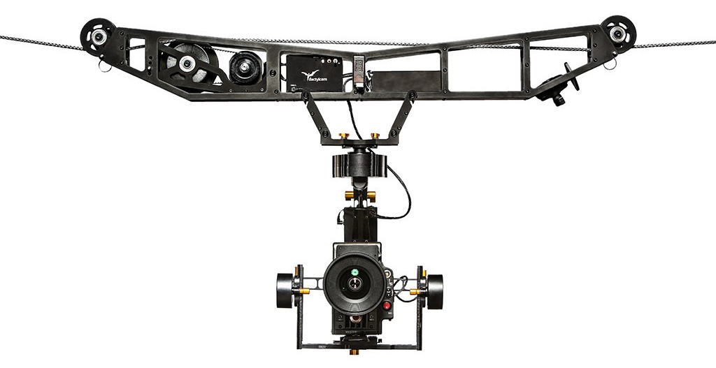 Defy Dactylcam cable cam system moves your camera through the air at up