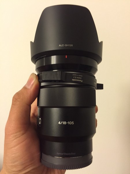 The Sony 18-105mm f4 PZ E-mount lens