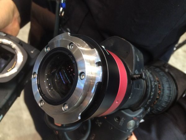 The adapter is actually in two parts. The lens can be fitted to PL mount cameras as well