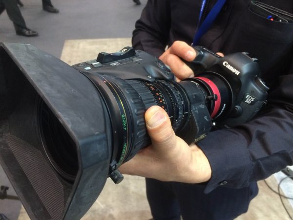 The Technical Farm B4 to Full-frame EF adapter with Fujinon ENG lens