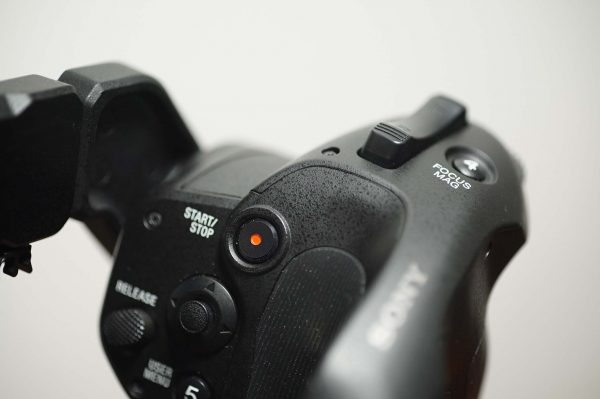 The FS7 control grip will require muscle memory re-education for Canon users