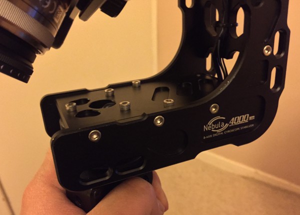 Balancing the gimbal requires adjustment by allen key