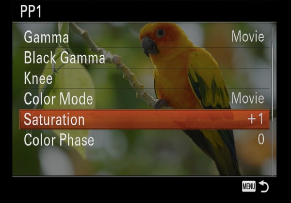 Video centric gamma settings are available on the a7 II
