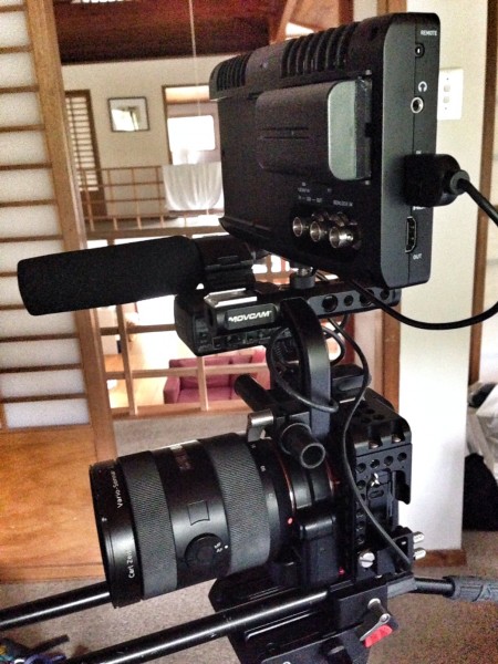 The Atomos Shogun with Sony a7S and Movcam cage