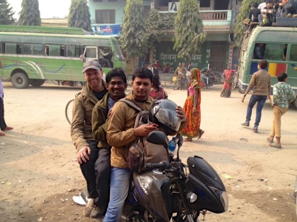 An a7S and three on a bike - the only way to negotiate the vast crowds and traffic jams. 