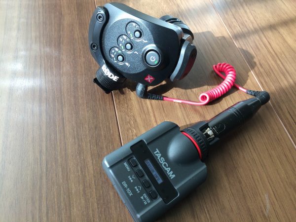You can't record stereo tracks from a microphone such as the Rode Stereo VideoMic X