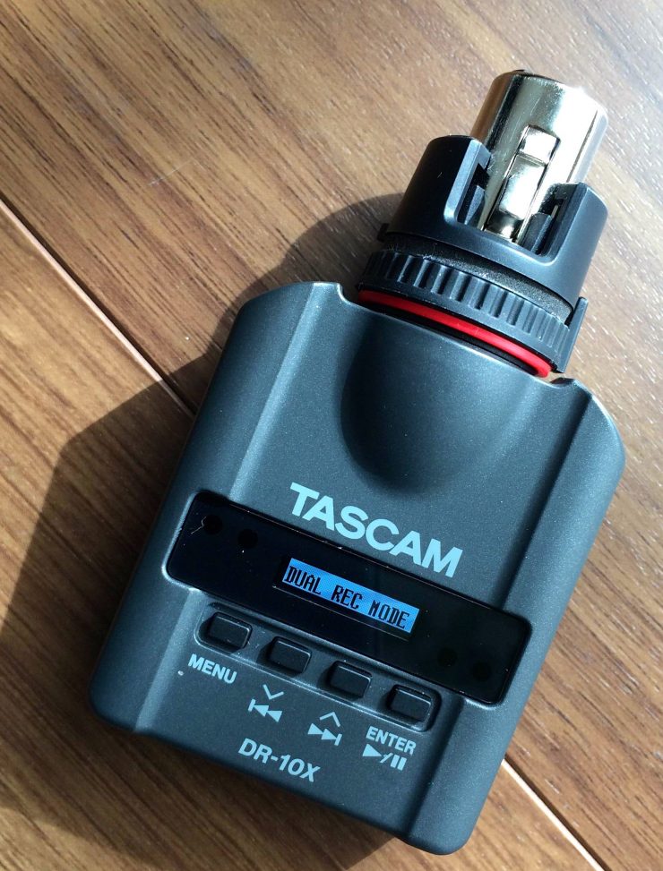 Tascam DR10X micro audio recorder with XLR connection Newsshooter