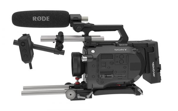 The Movcam FS7 shoulder rig