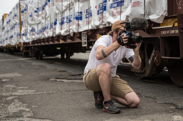 Shooting on the C100 for  VICE News piece - Bomb Trains: The Crude Gamble of Oil by Rail