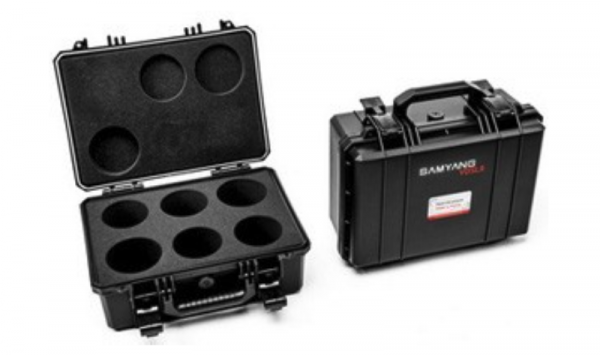 The Samyang/Rokinon medium case holds 6 lenses