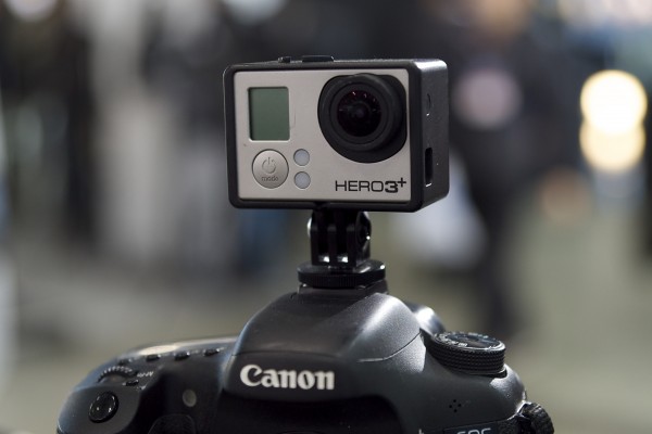 A Go Pro cold shoe mount for the top of your camera