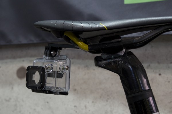 Rear bicycle  seat mount for a Go Pro