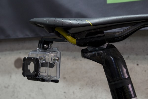 Rear bicycle seat mount for a Go Pro