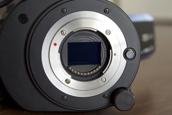 The GY-LS300 features a native active Micro 4/3 mount