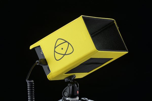 The Atomos sun hood in yellow