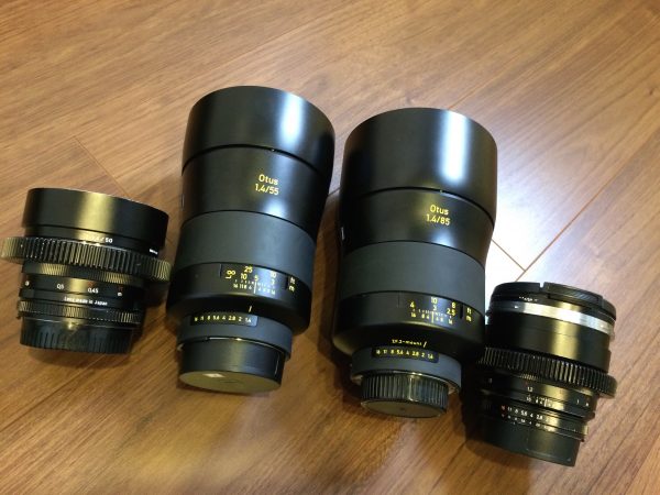 The Otus lenses dwarf their ZF2 counterparts