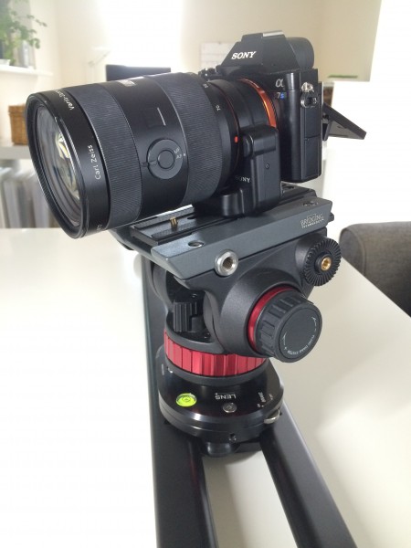 Using the SmartSLIDER with a Manfrotto video head