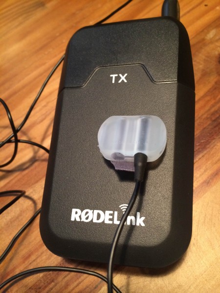I recommend using the Rode ixvisLav with the RodeLink lapel