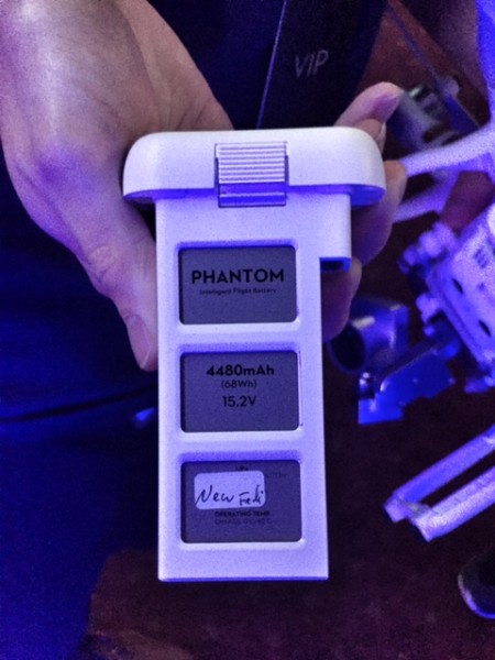 The new DJI Phantom 3 battery