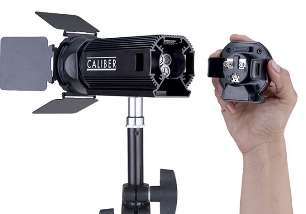 The light can be run off AA batteries or mains power