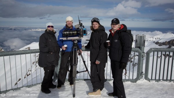 The Helicopter Girls team in Switzerland