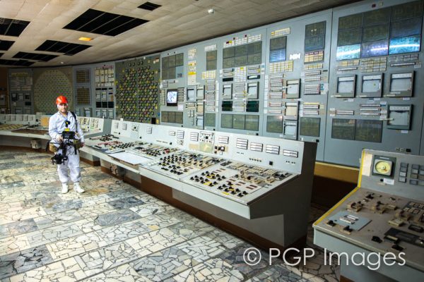 Control room for Chernobyl Nuclear Reactor No. 2