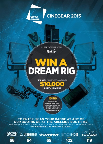 vitec abel cine raffle cinegear 2015
