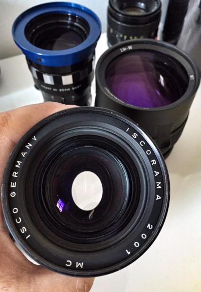 Vintage Anamorphic lenses like this ISCO have become sought after