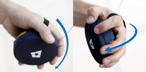 You can control the Phi's movements using simple hand gestures