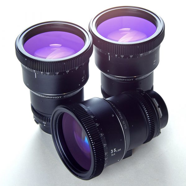 SLR Magic Anamorphot Cine 1.33x Pl-mount lens set: 35mm, 50mm and 70mm lenses