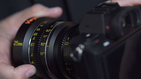 Veydra Mini Prime cine lens in Sony E-mount. Photograph: Adam Plowden for Newsshooter