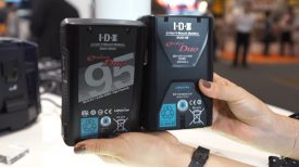 Newsshooter at Interbee 2015 IDX shrink the size of their V Lock batteries