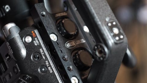 Newsshooter at Interbee 2015 Vocas Sony FS5 top cheese plate and lens support