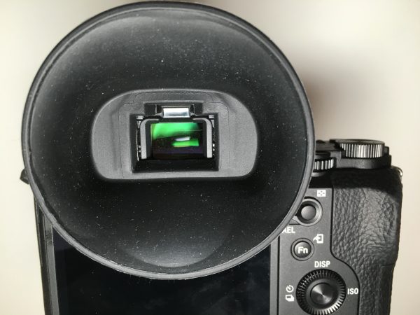 Fold away that screen. Time to get up close and personal with the camera's EVF