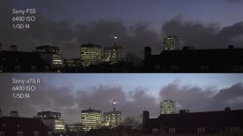 Newsshooter test FS5 vs a7S II low light comparison