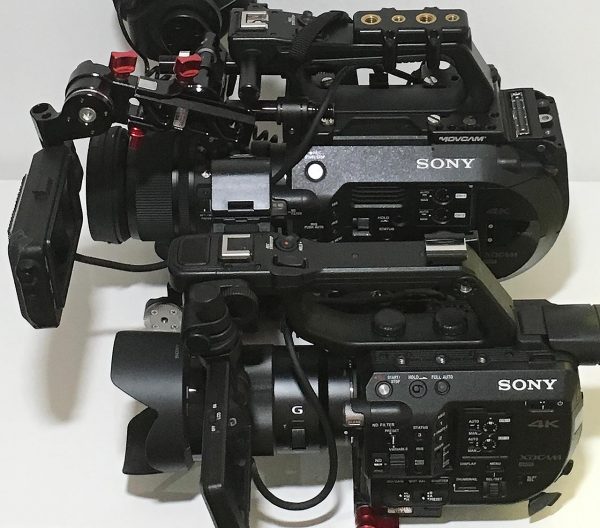 The FS5 (bottom) with big brother FS7